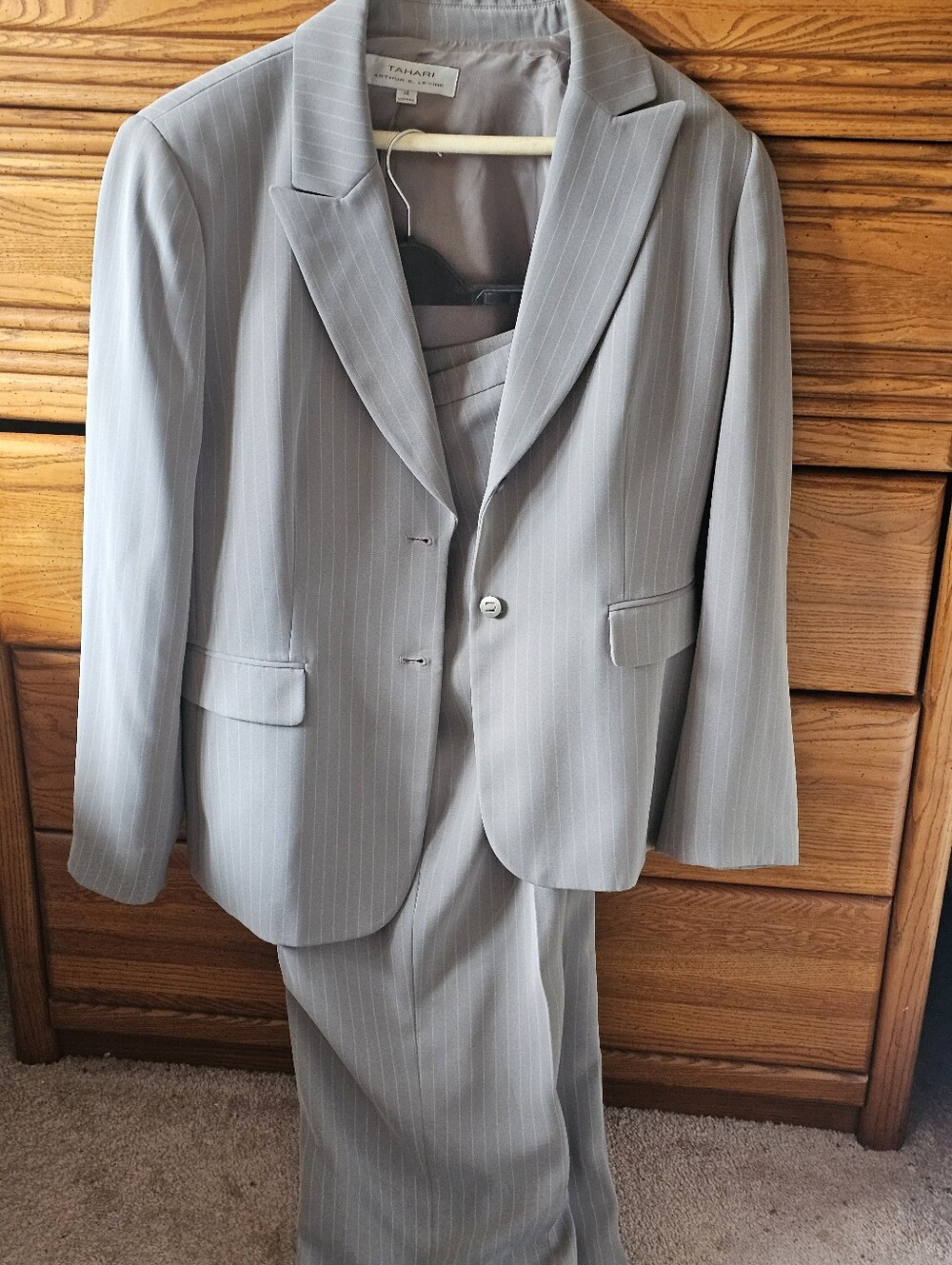 Light Grey Pants Suit